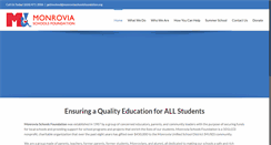 Desktop Screenshot of monroviaschoolsfoundation.org
