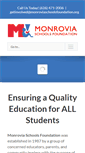 Mobile Screenshot of monroviaschoolsfoundation.org
